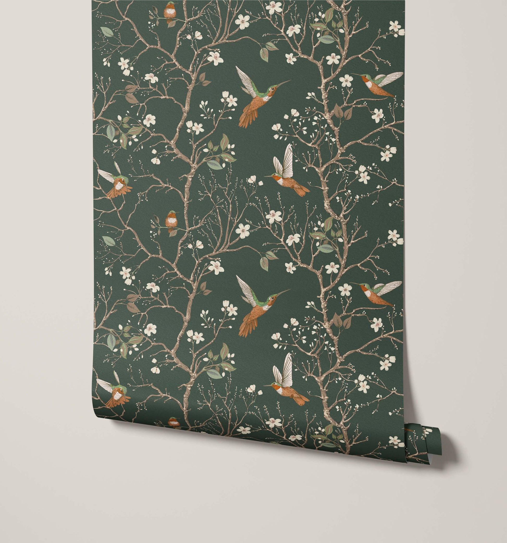 Bronte Bird and Branch Wallpaper
