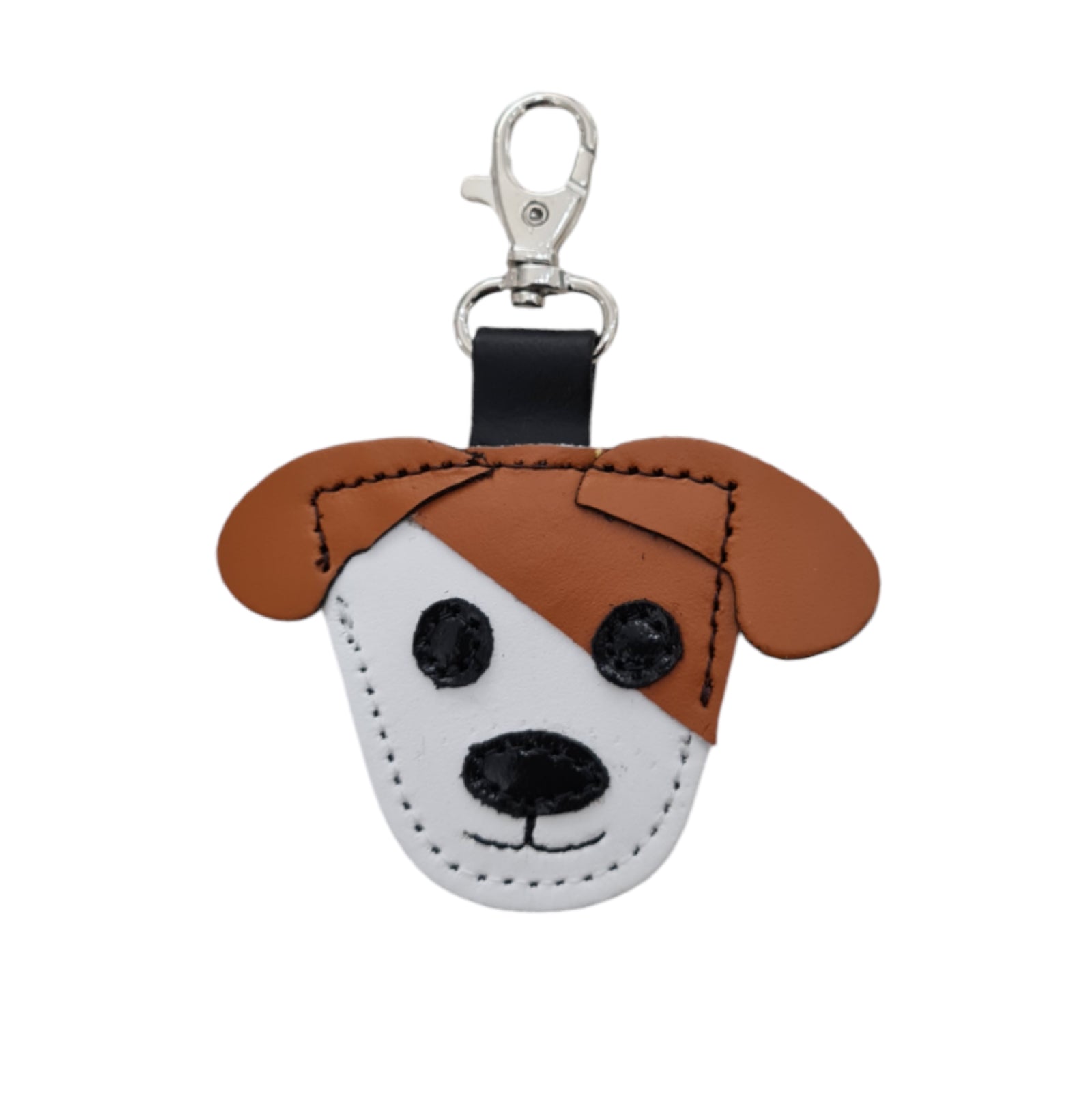 Cute Dog Bag Charm in Burnt Orange