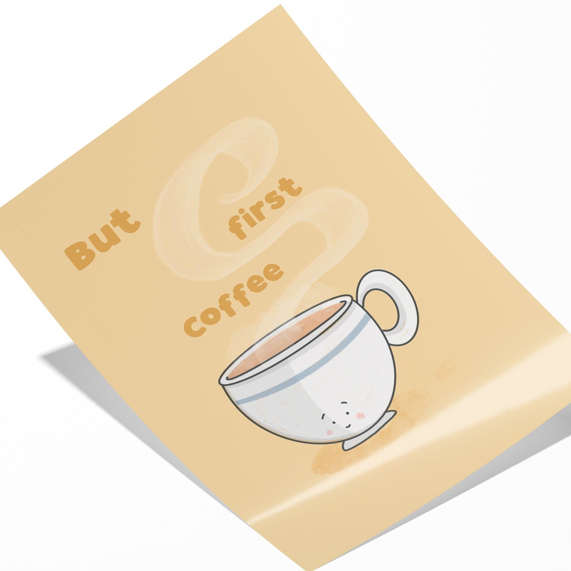 But First Coffee Funny Wall Art Print