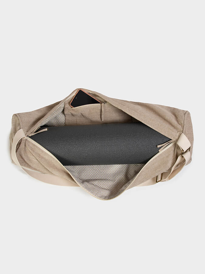 Organic Cotton Two Toned Yoga Mat Bag