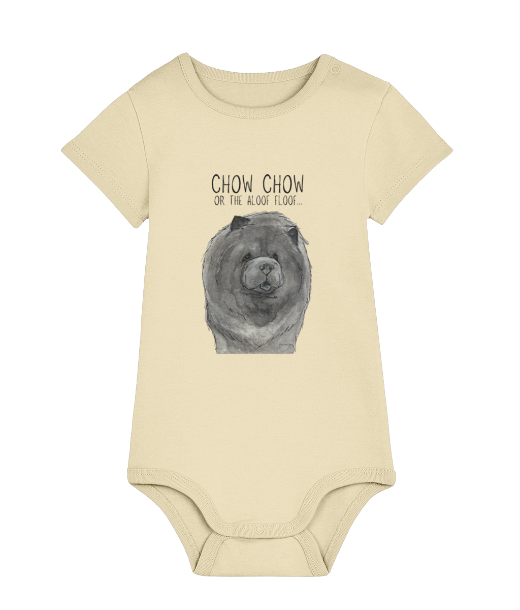 Blue Chow Chow Baby Bodysuit for Little Dog Lovers