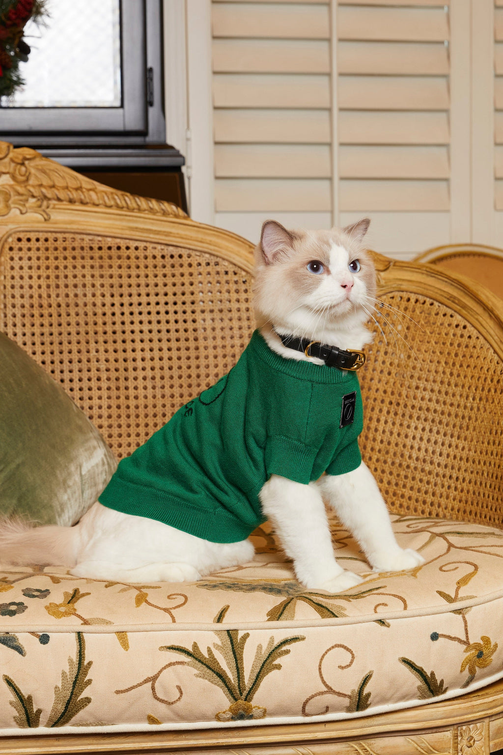 Smile Jumper in Emerald Green and Olive