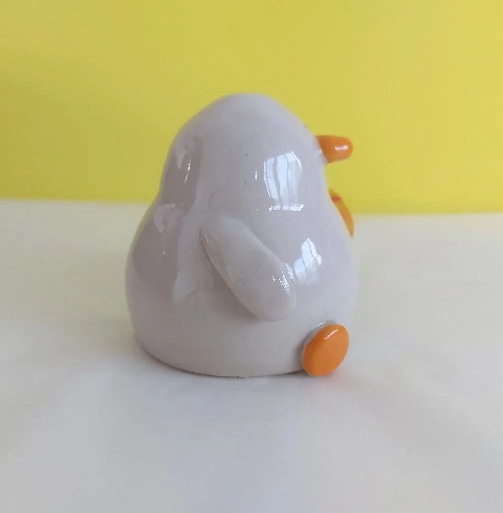 Naomi Pizza Duck Ceramic Handmade Ornament