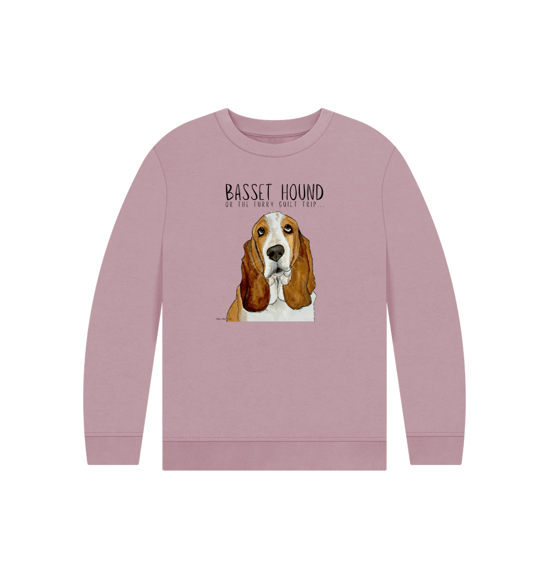 Basset Hound Child's Sweatshirt in Organic Cotton