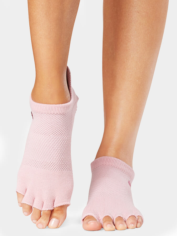 Low Rise Half Toe Yoga Grip Socks for Women