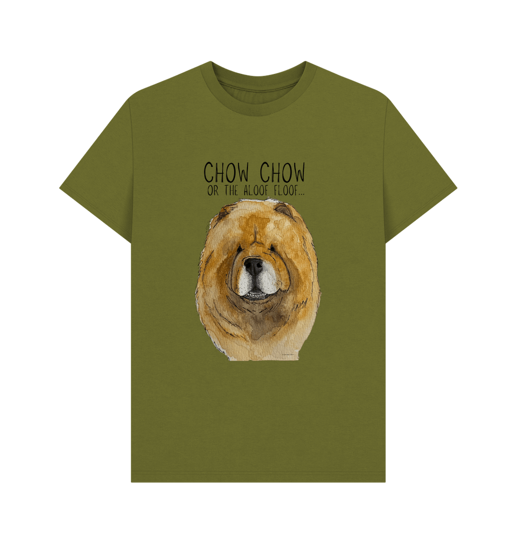 Red Chow Chow Graphic Cotton T-Shirt