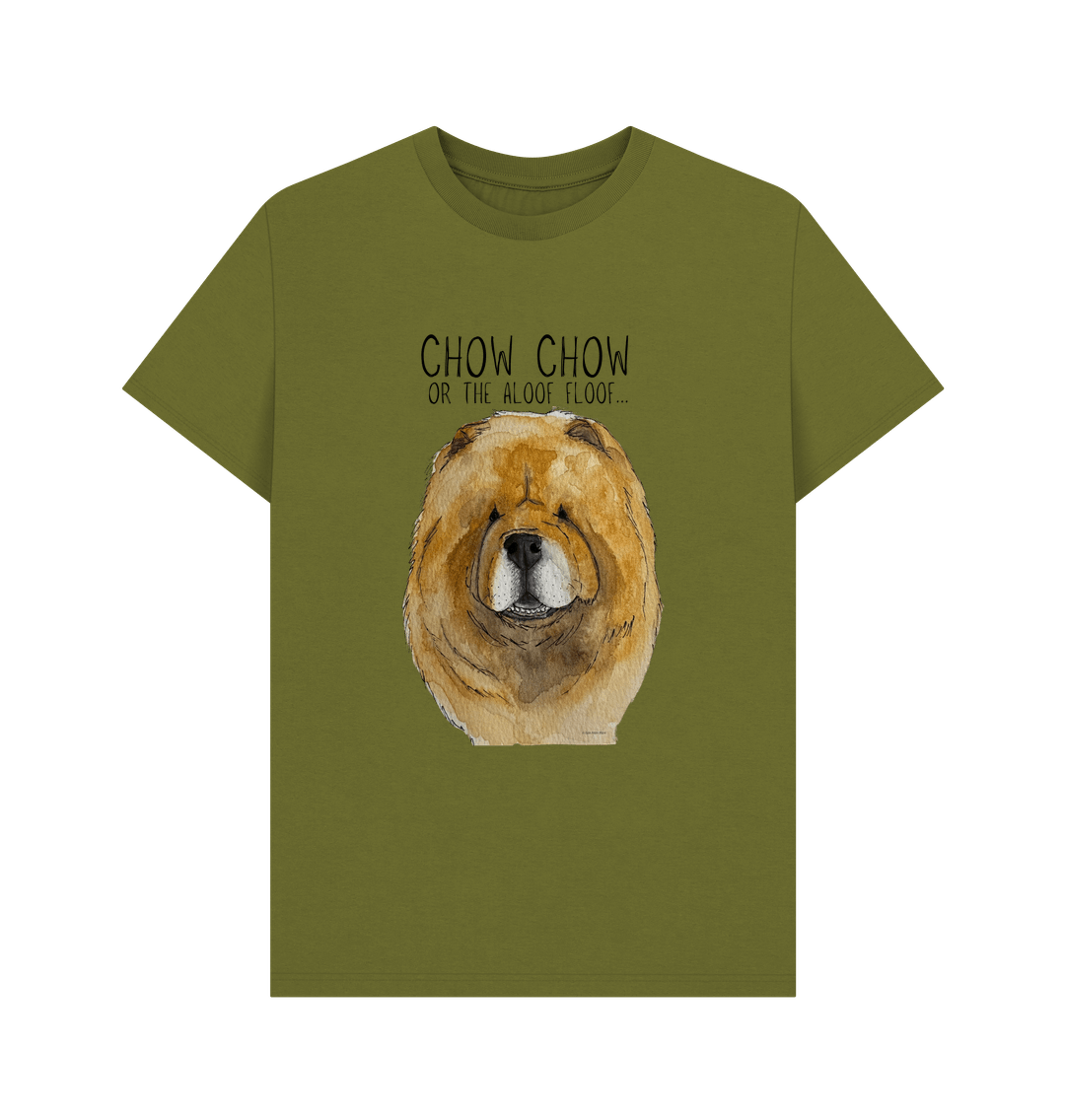 Red Chow Chow Graphic Cotton T-Shirt