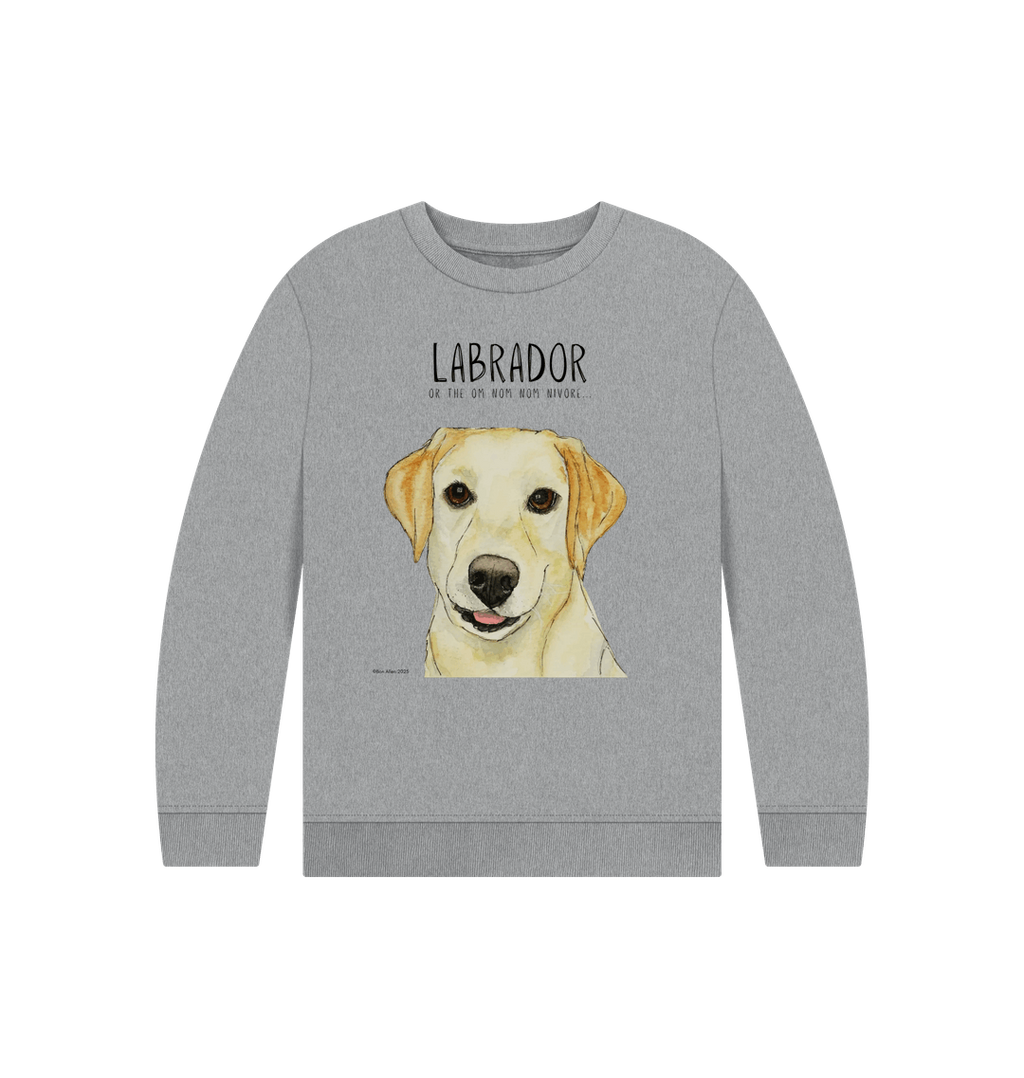 Yellow Labrador Kids Sweatshirt Crumb Catcher in Chief