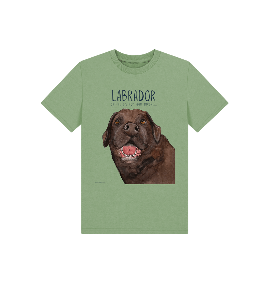 Chocolate Labrador Snack Patrol Kids T-Shirt
