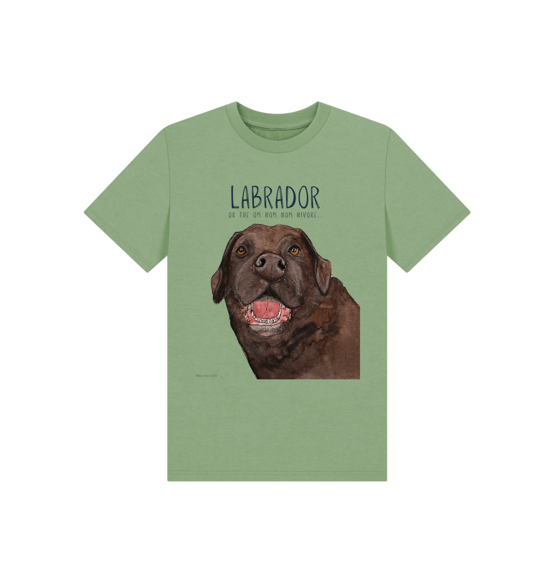 Chocolate Labrador Snack Patrol Kids T-Shirt
