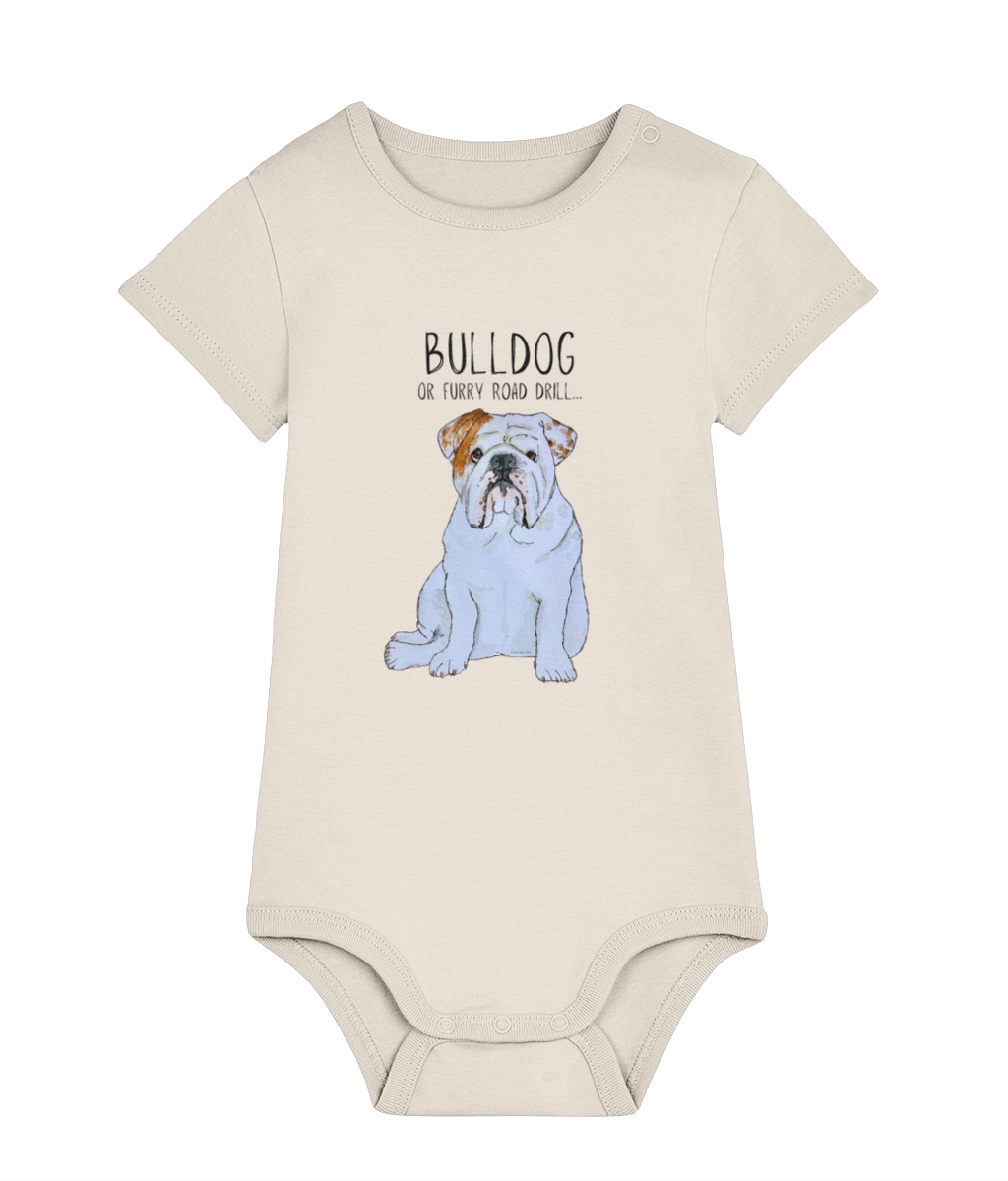 Bulldog Baby Bodysuit for Little Rebels
