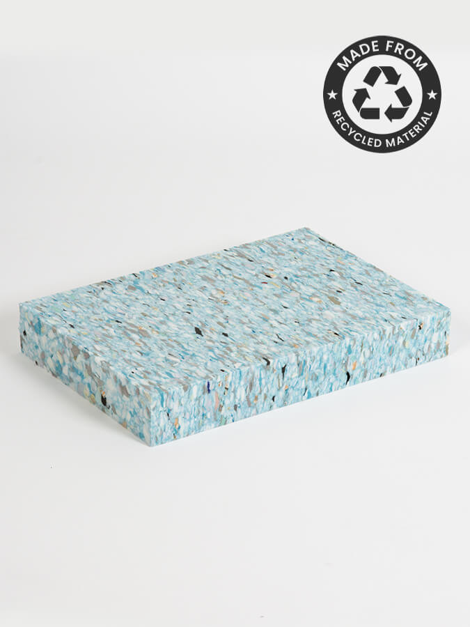 Recycled Chip Foam Yoga Block 40 x 30 x 5cm