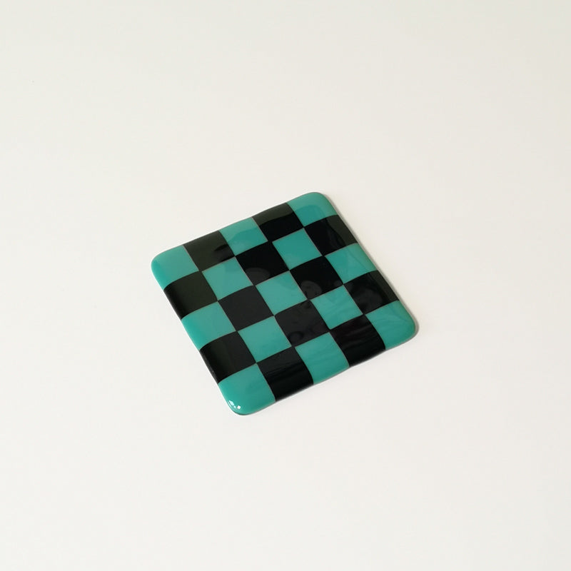 10cm Chequered Dual Coloured Coaster Bullseye Collection