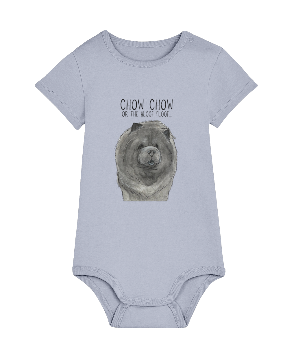 Blue Chow Chow Baby Bodysuit for Little Dog Lovers