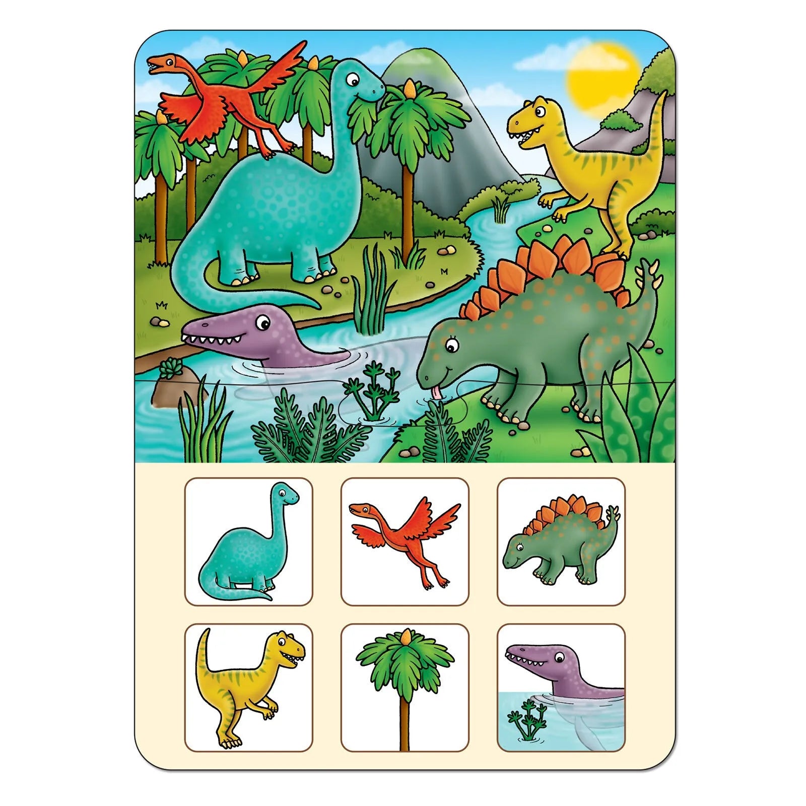 Dinosaur Lotto Game for Ages 3 to 7