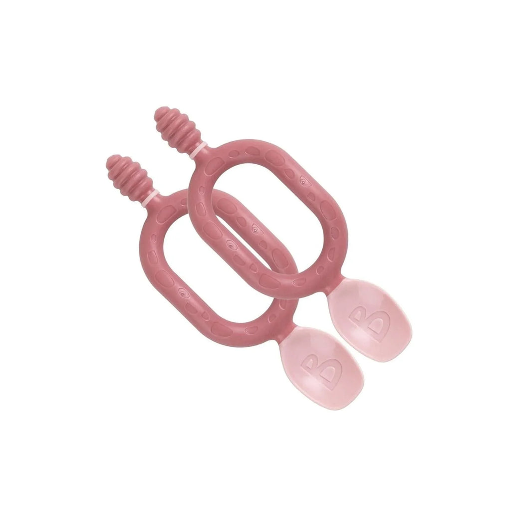 Dippit Baby Weaning Spoons 6 Plus Months Pack of 2 Blush