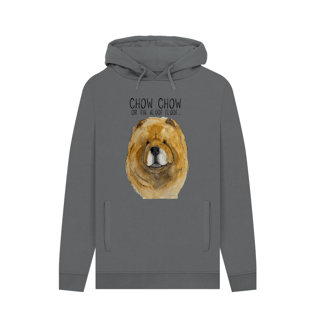 Red Chow Chow Men's Hoodie with Pocket Detail