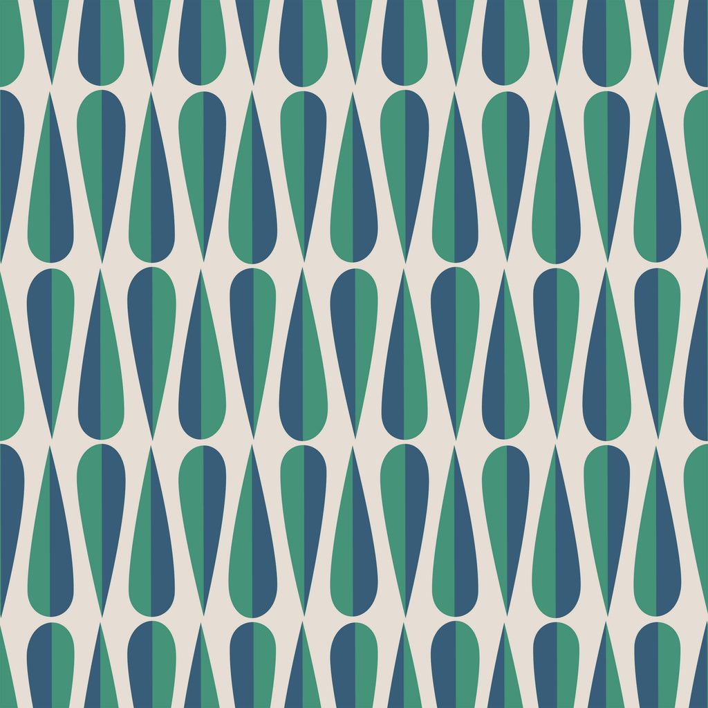 Retro Teardrop Wallpaper