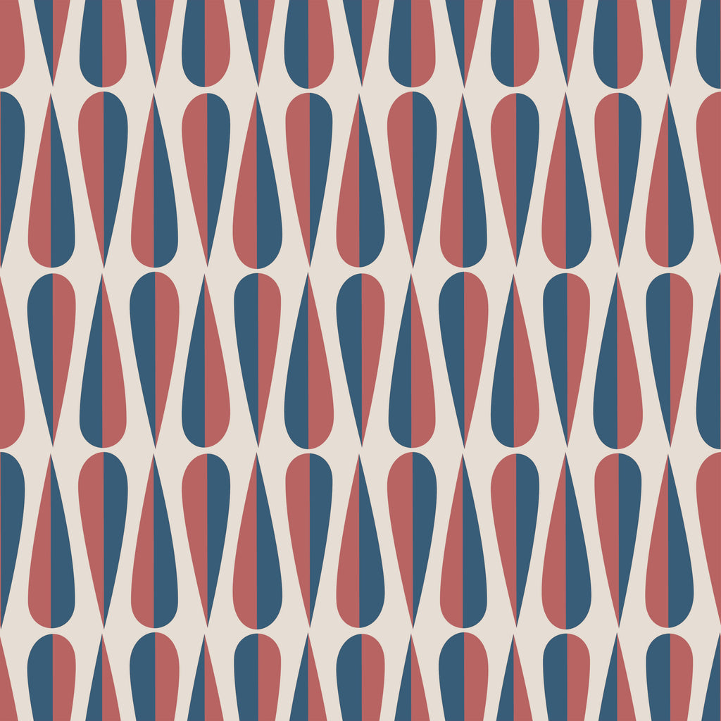 Retro Teardrop Wallpaper