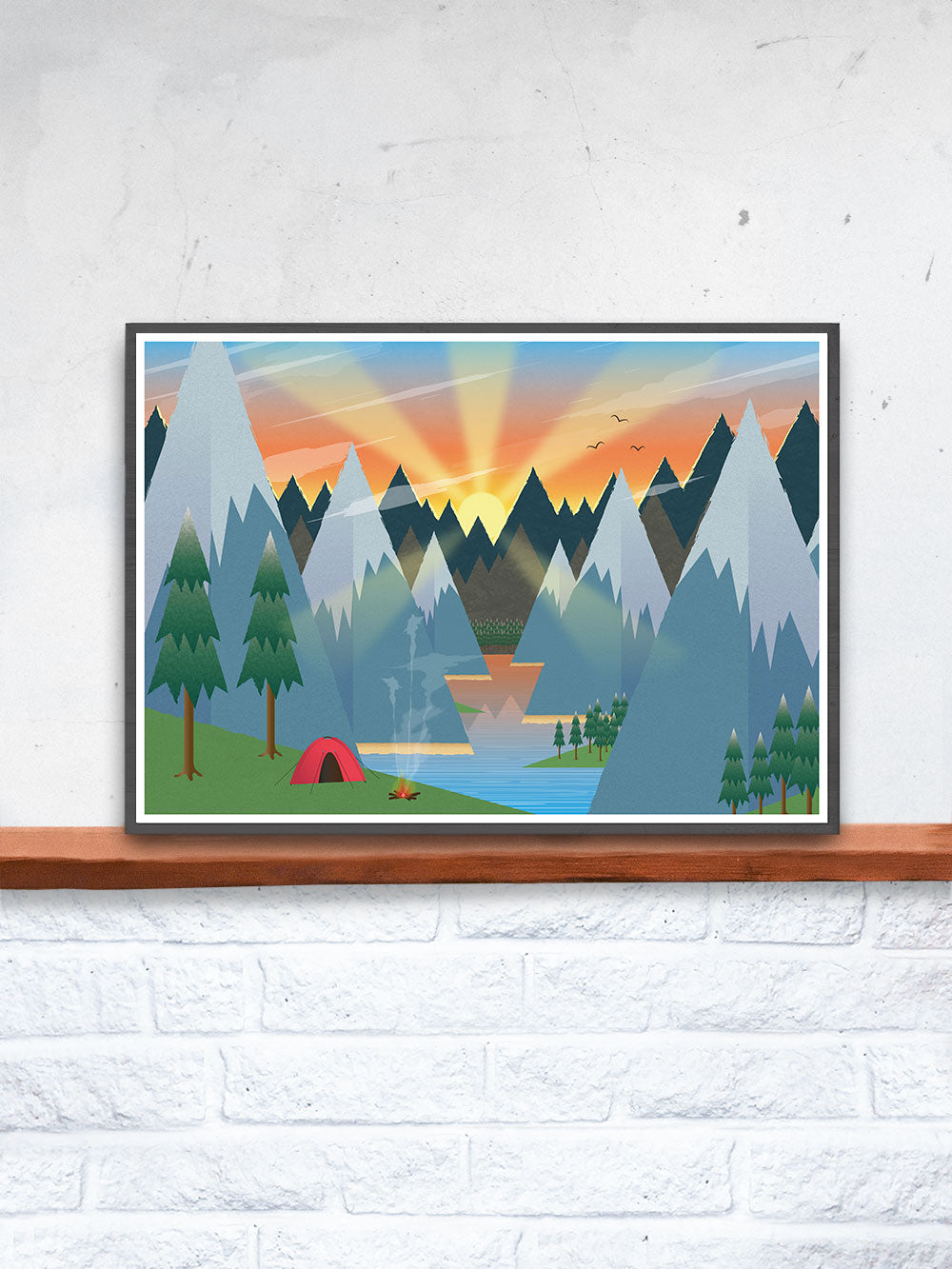 Camping Kids Art Print