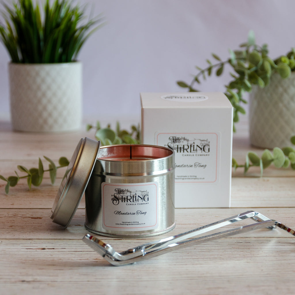 Mandarin Tang Travel Tin Candle with Wooden Wick
