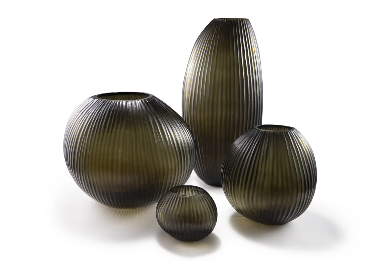 Quartz Candleholder Indigo Smoke 12cm