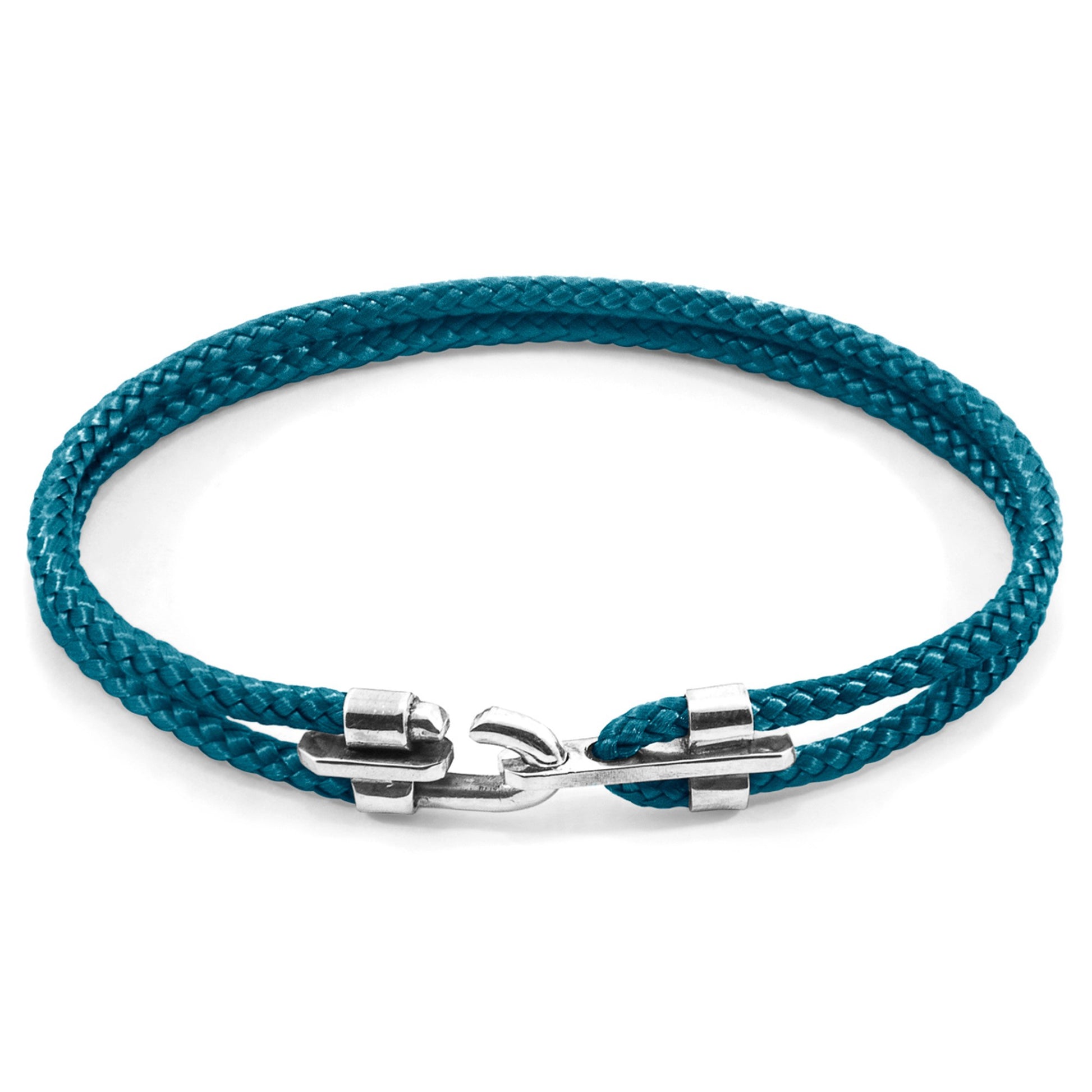 The Canterbury Silver and Rope Bracelet - Handcrafted in Great Britain with Ethical Supply Chain by ANCHOR & CREW at www.brixbailey.com