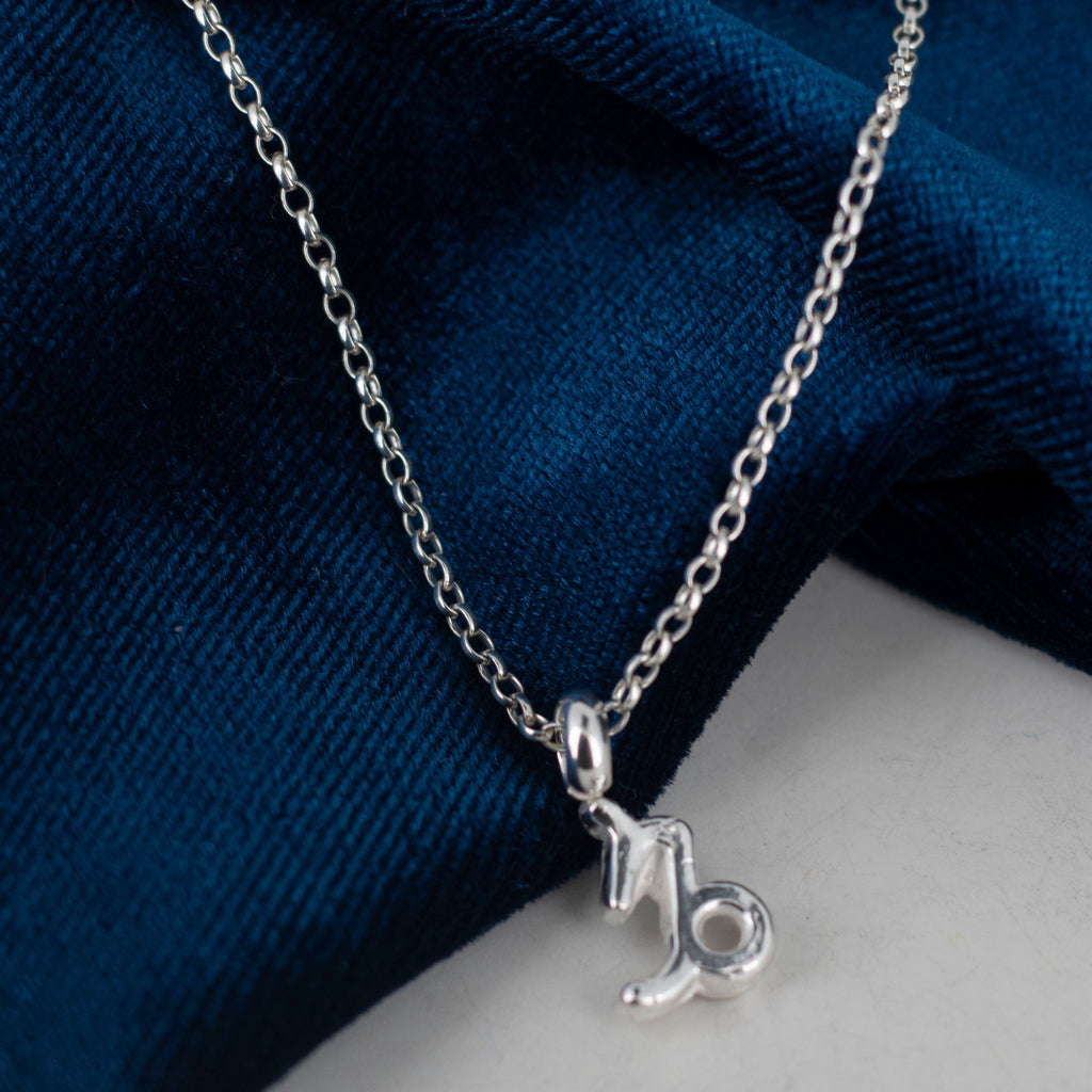 Silver Zodiac Pendant Necklace