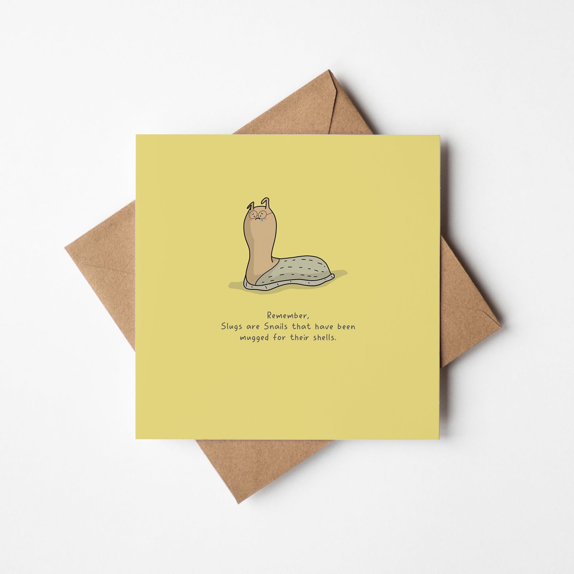Why Slugs Lost Their Shells Greeting Card