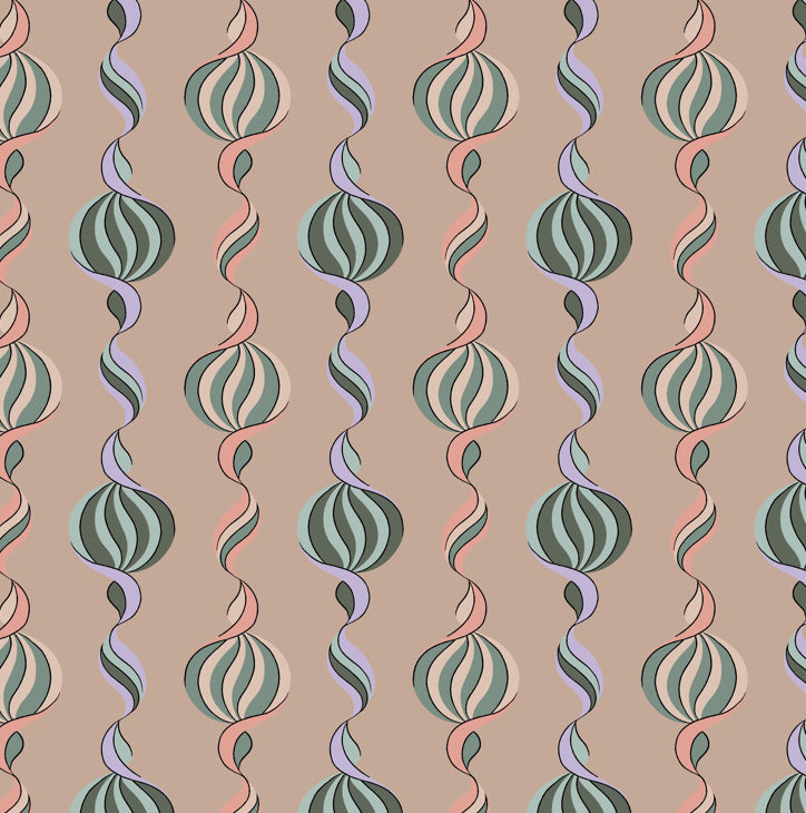 Carousel Twist Vintage Shell Wallpaper