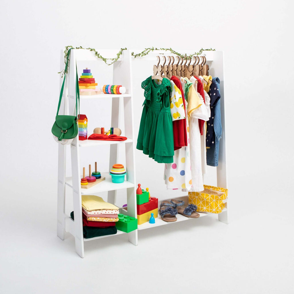 Wooden Toddler Clothing Rack – Montessori Style & Durable by Montessori House Bed at www.brixbailey.com