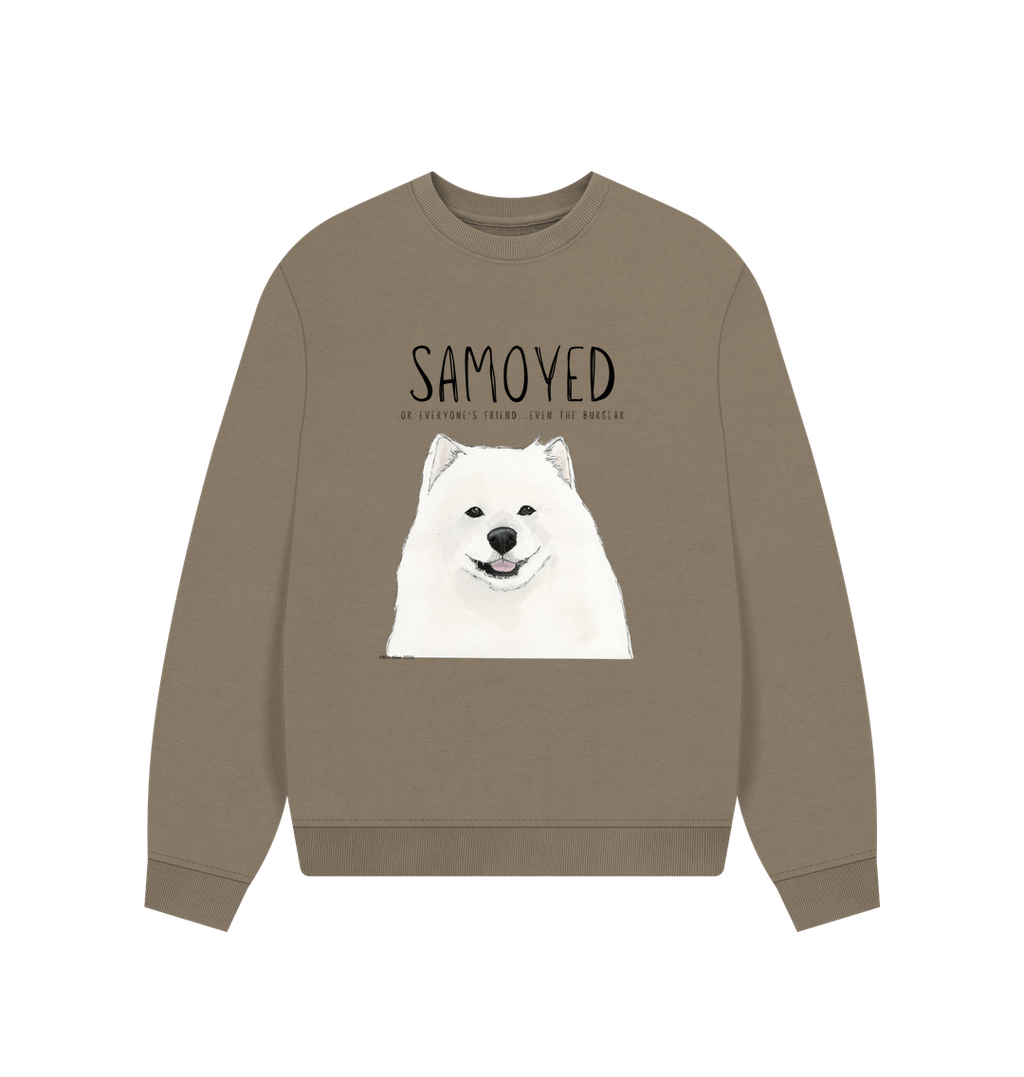 Samoyed Sweatshirt Oversized Cozy Fluff