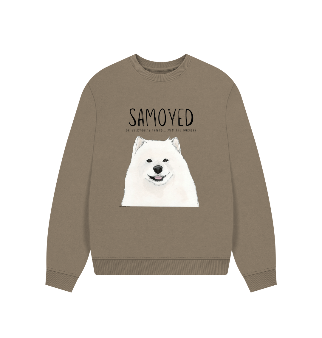 Samoyed Sweatshirt Oversized Cozy Fluff
