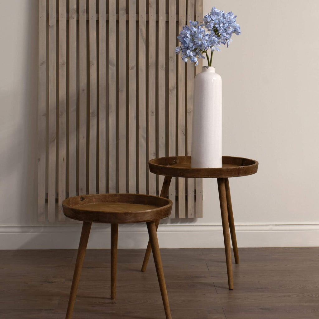 Artificial Agapanthus bloom in soft light blue, realistic plastic floral arrangement with clustered petals for coastal home decor by Sostter at brixbailey.com