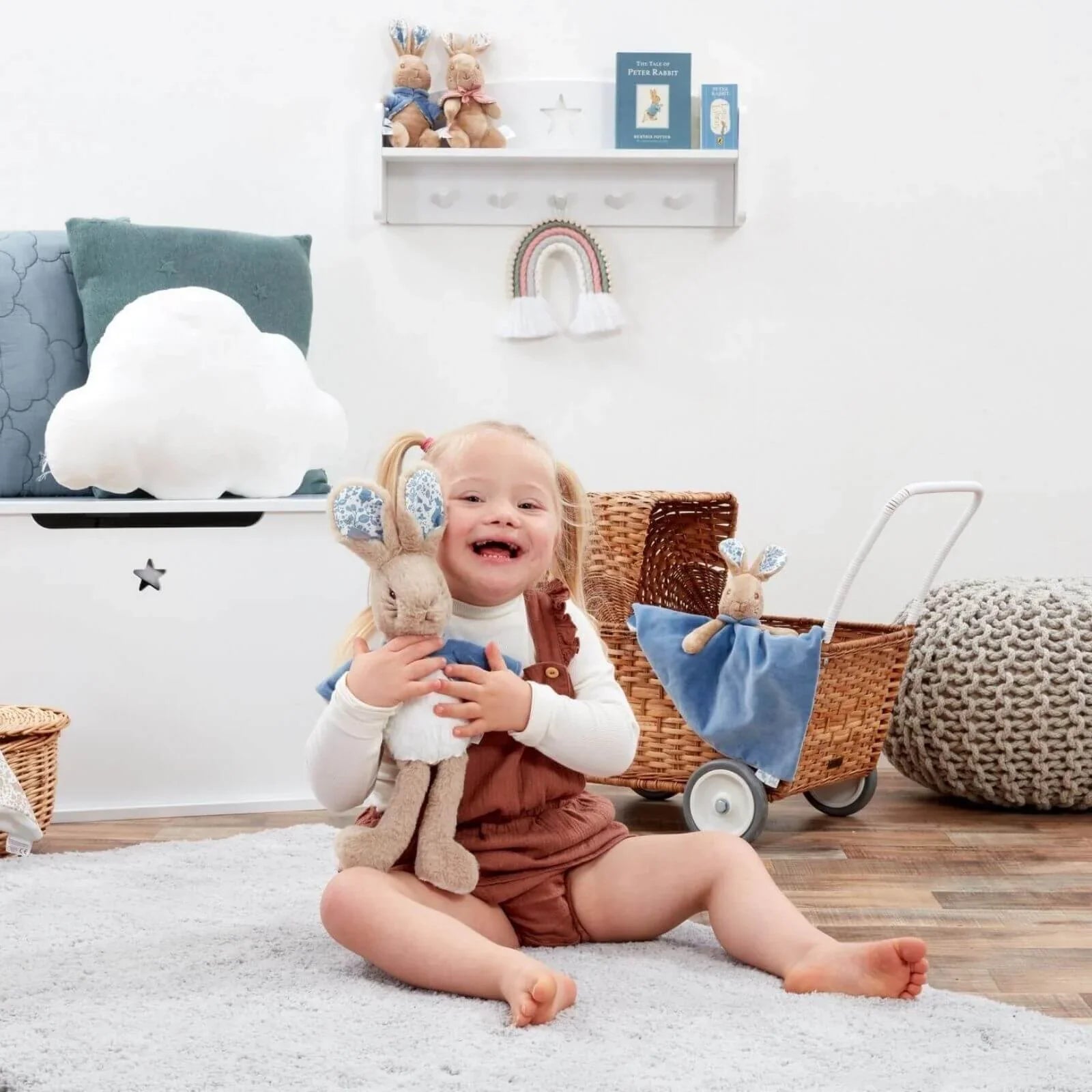 Peter Rabbit Deluxe Soft Toy in Blue Jacket