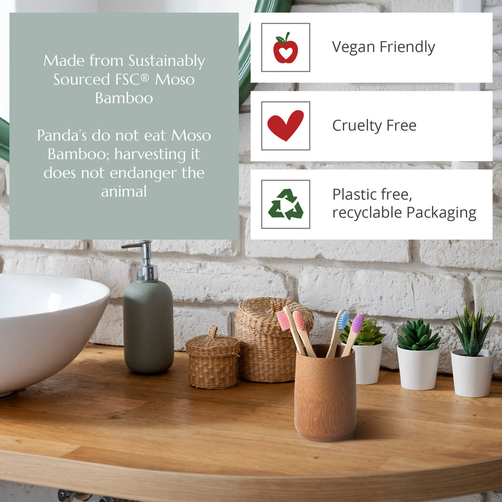 Children's Bamboo Toothbrush 4 Pack in Aqua