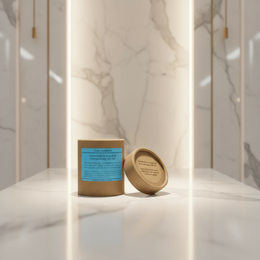 Chamomile and Grapefruit Bath Bomb Gift Set with Himalayan Salt