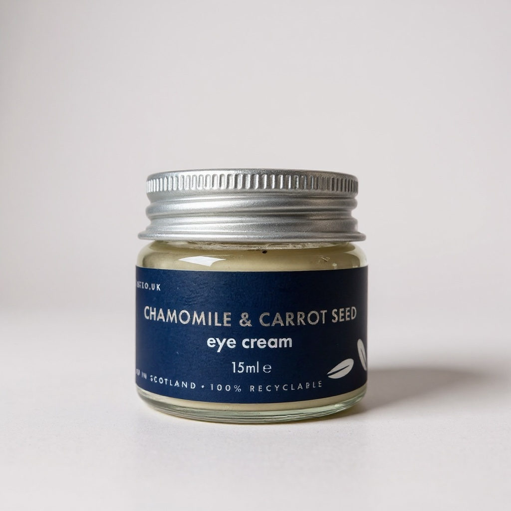Chamomile and Carrot Seed Eye Cream for Tired Eyes
