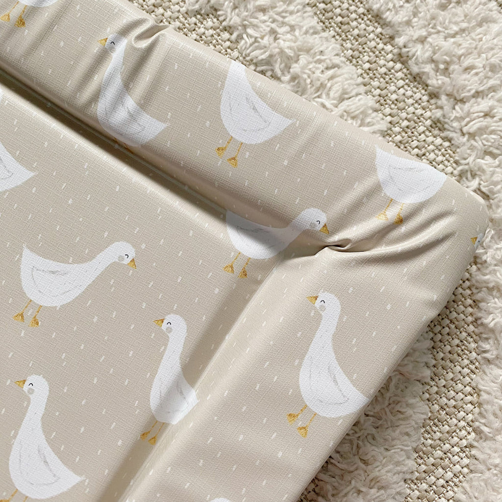 Standard Changing Mat - White Goose Unisex Print
