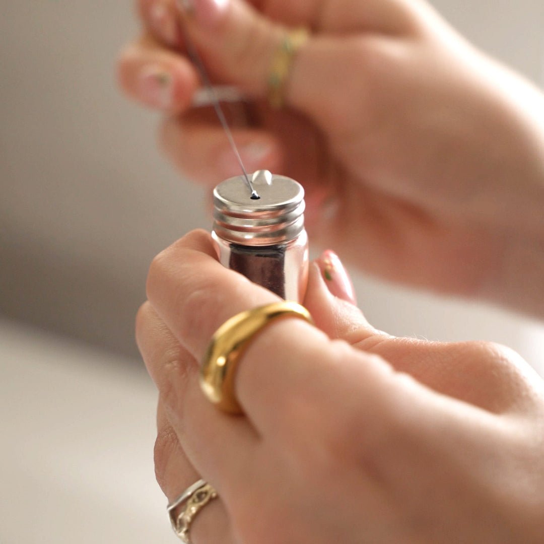 Charcoal Activated Bamboo Floss with Glass Jar