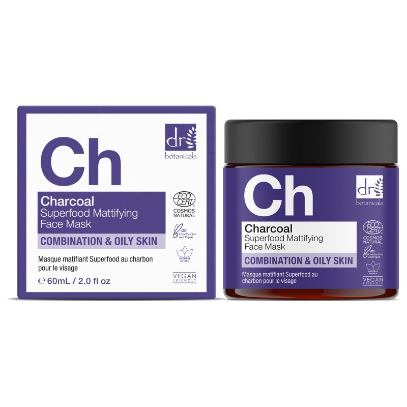 Charcoal Superfood Mattifying Face Mask 60ml