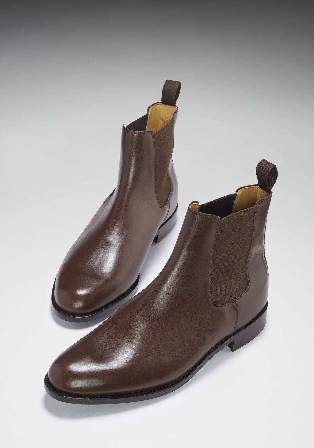 Brown Leather Chelsea Boots