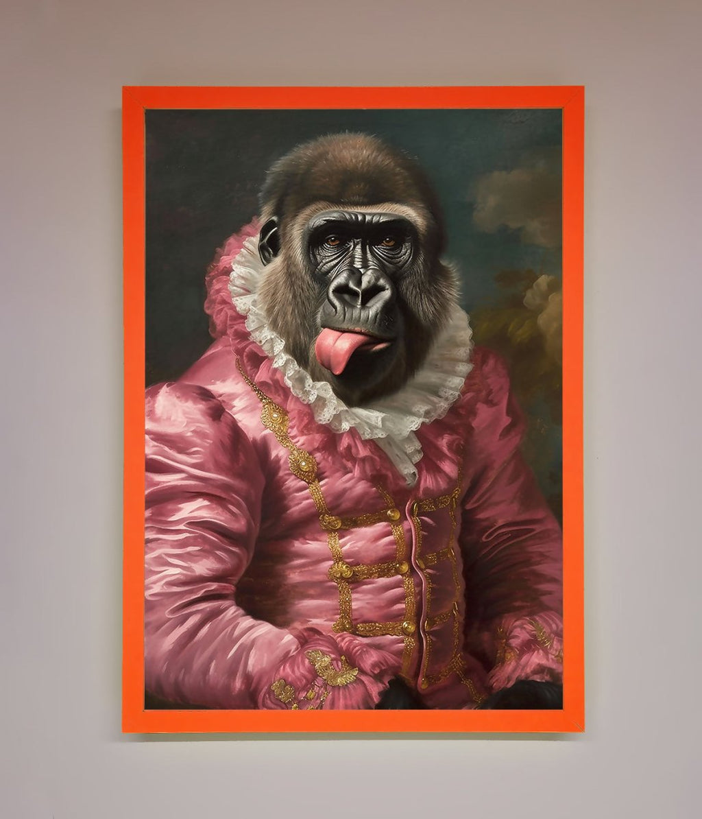 Cheeky Gorilla Framed Poster