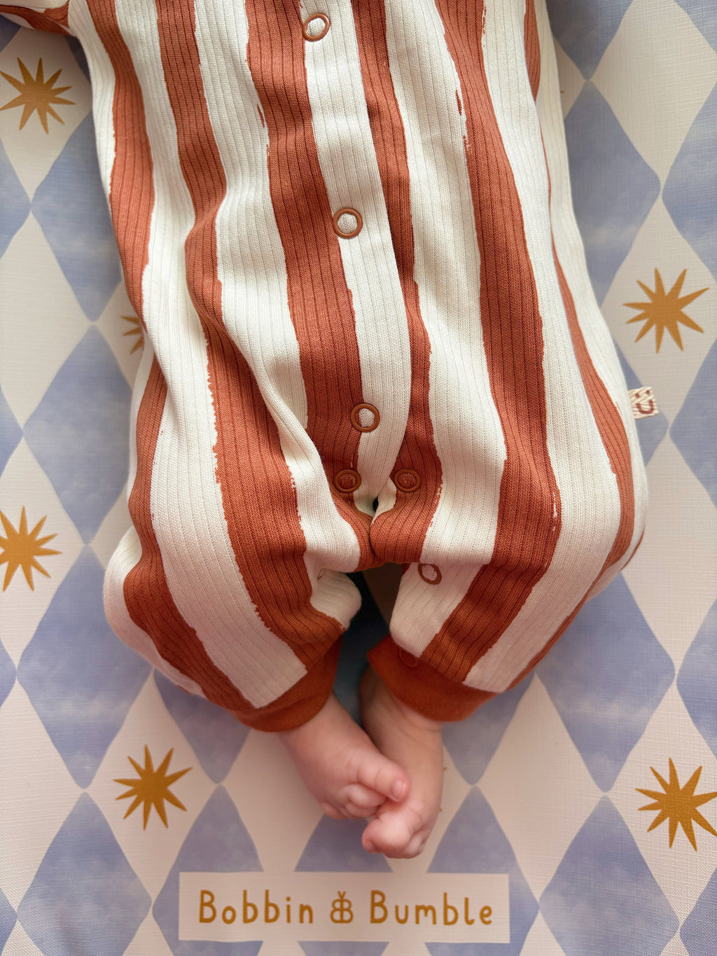 Travel Changing Mat - Blue Harlequin