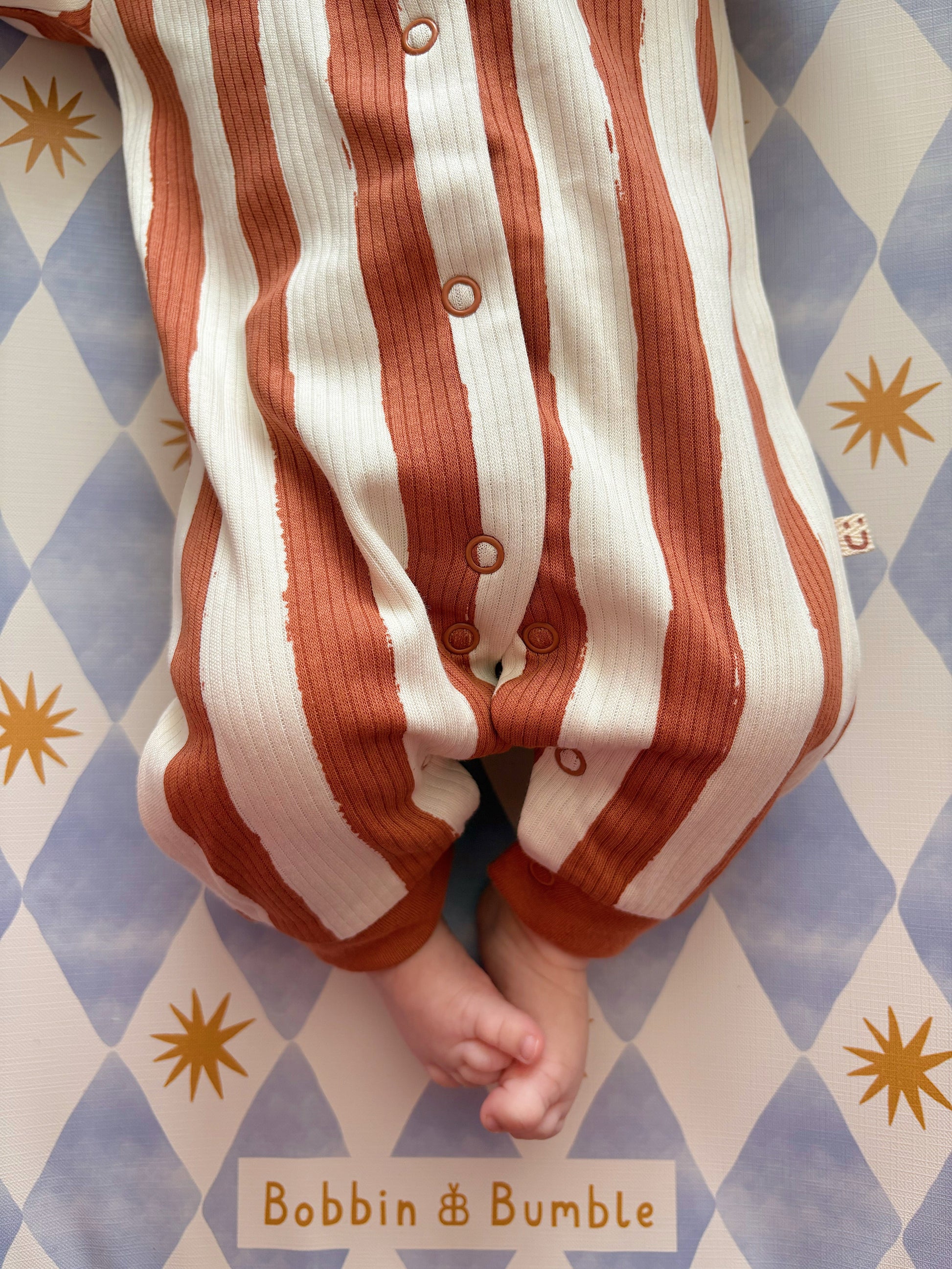 Travel Changing Mat - Blue Harlequin