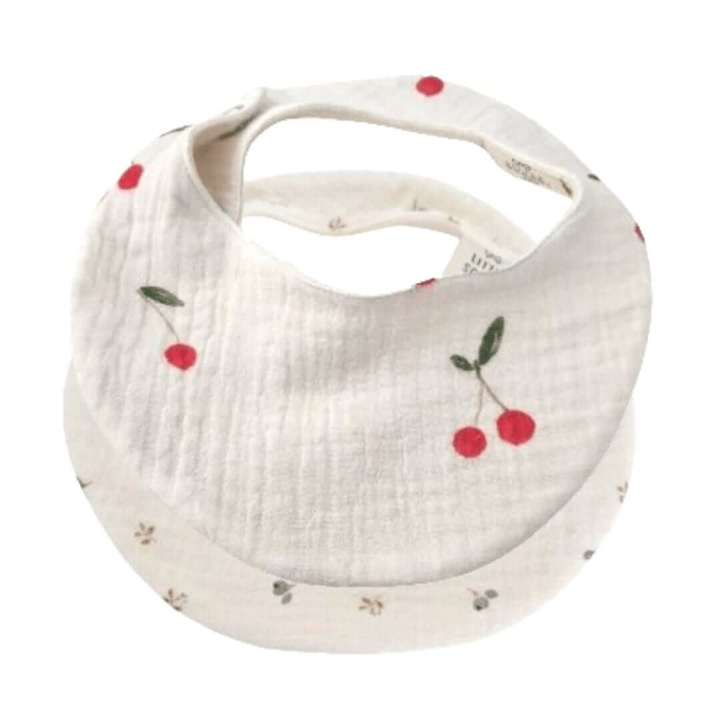 Cherries and Blueberries Waterproof Bib Set
