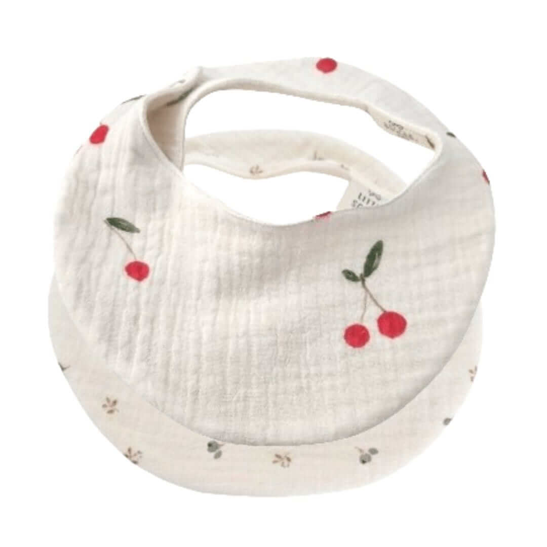 Cherries and Blueberries Waterproof Bib Set