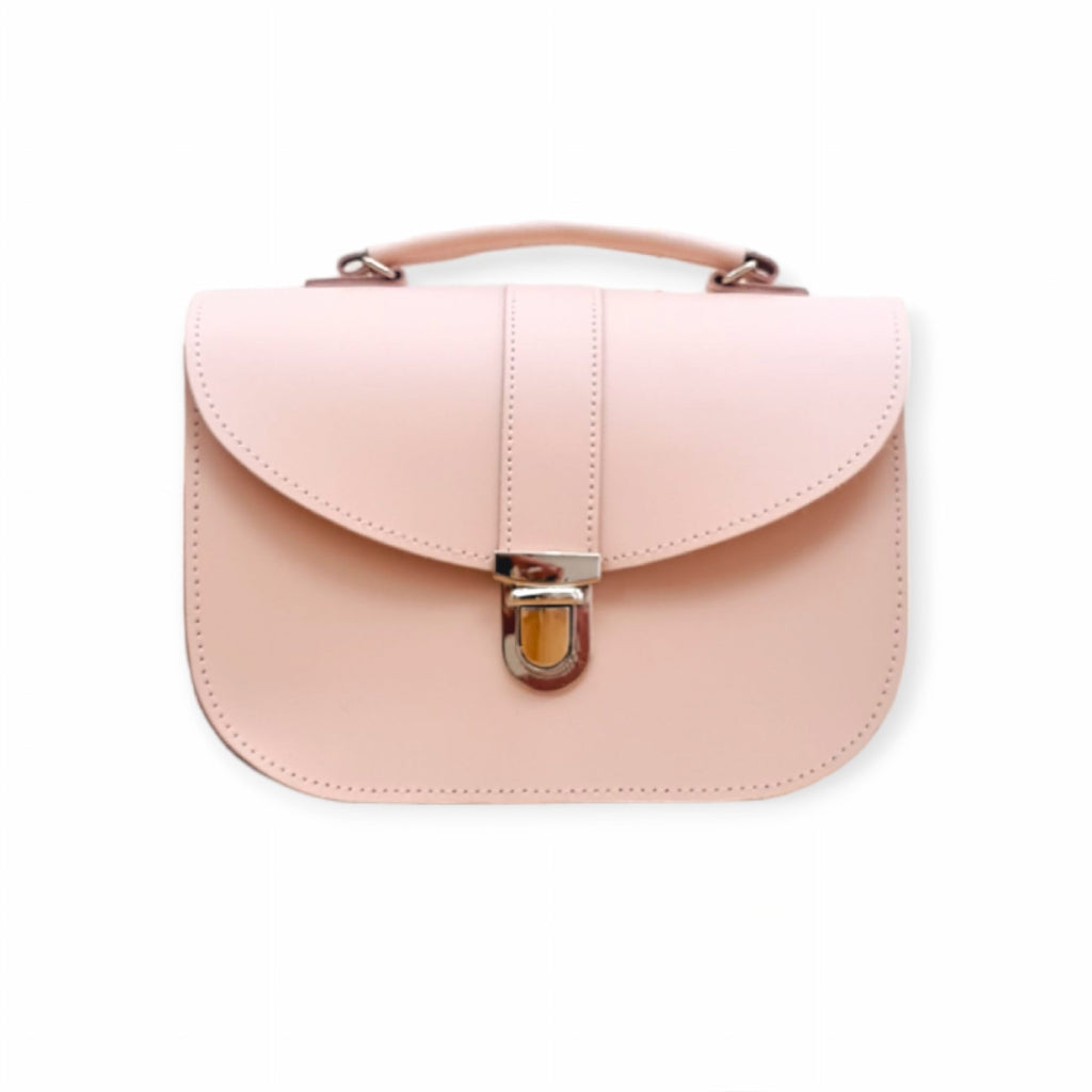 Olympia Handmade Leather Bag in Cherry Blossom