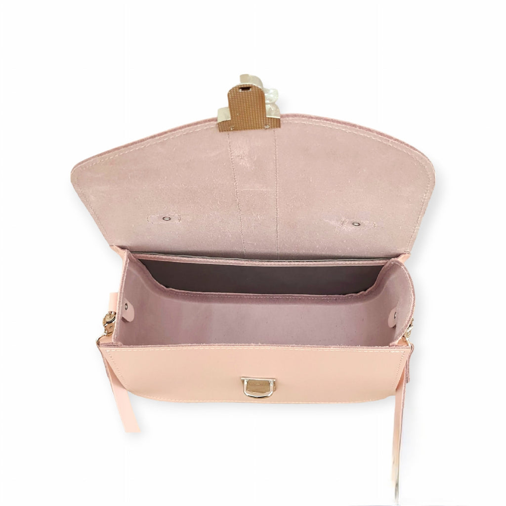 Olympia Handmade Leather Bag in Cherry Blossom