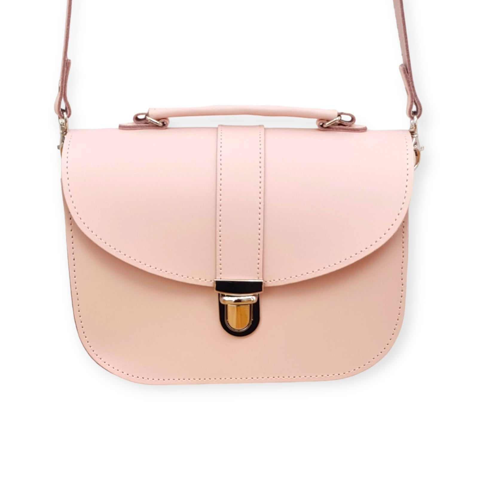 Olympia Handmade Leather Bag in Cherry Blossom